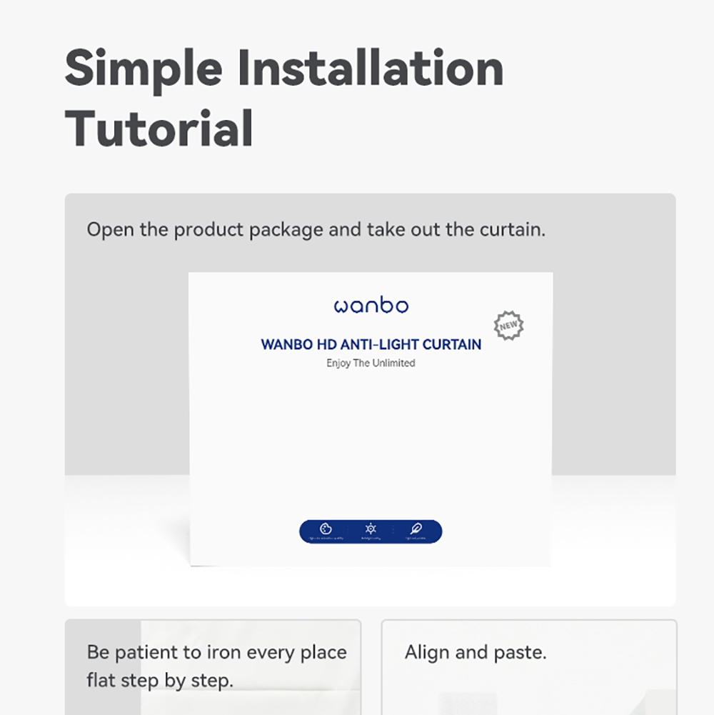 Refurbished Wanbo 100 inches Anti-Light Projection Screen, 150&deg; Visual View, 30&deg; Visual Gain Angle, 1.8 Times Color Gain, 16: 9 Ratio
