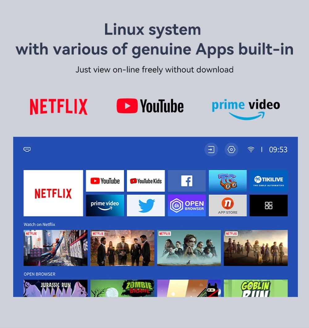 Refurbished [Netflix 1080P] Wanbo TT Portable Projector