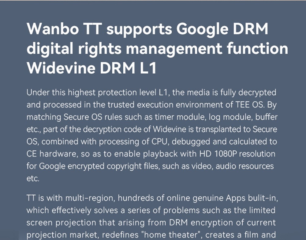 Refurbished [Netflix 1080P] Wanbo TT Portable Projector