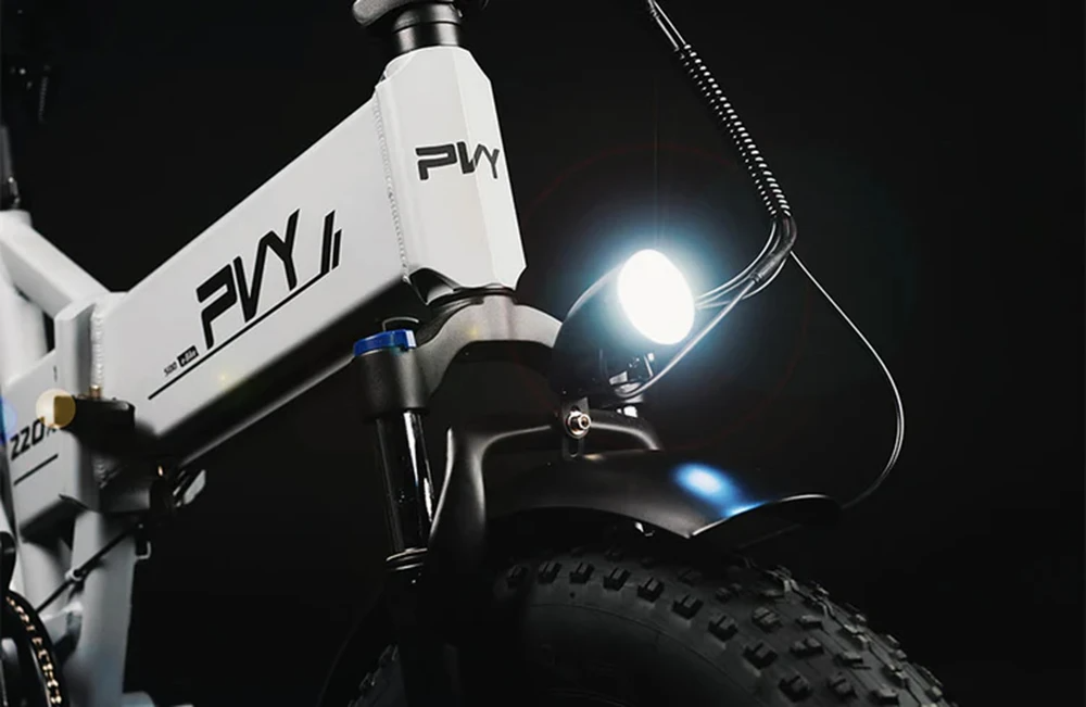 PVY Z20 Plus Faltbares E-Bike, 20 x 4,0 Zoll dicke Reifen, 1000-W-Motor, 50 km/h Geschwindigkeit, 16,5-Ah-Akku, 50&ndash;80 km Reichweite, 150 kg Tragkraft &ndash; Khaki