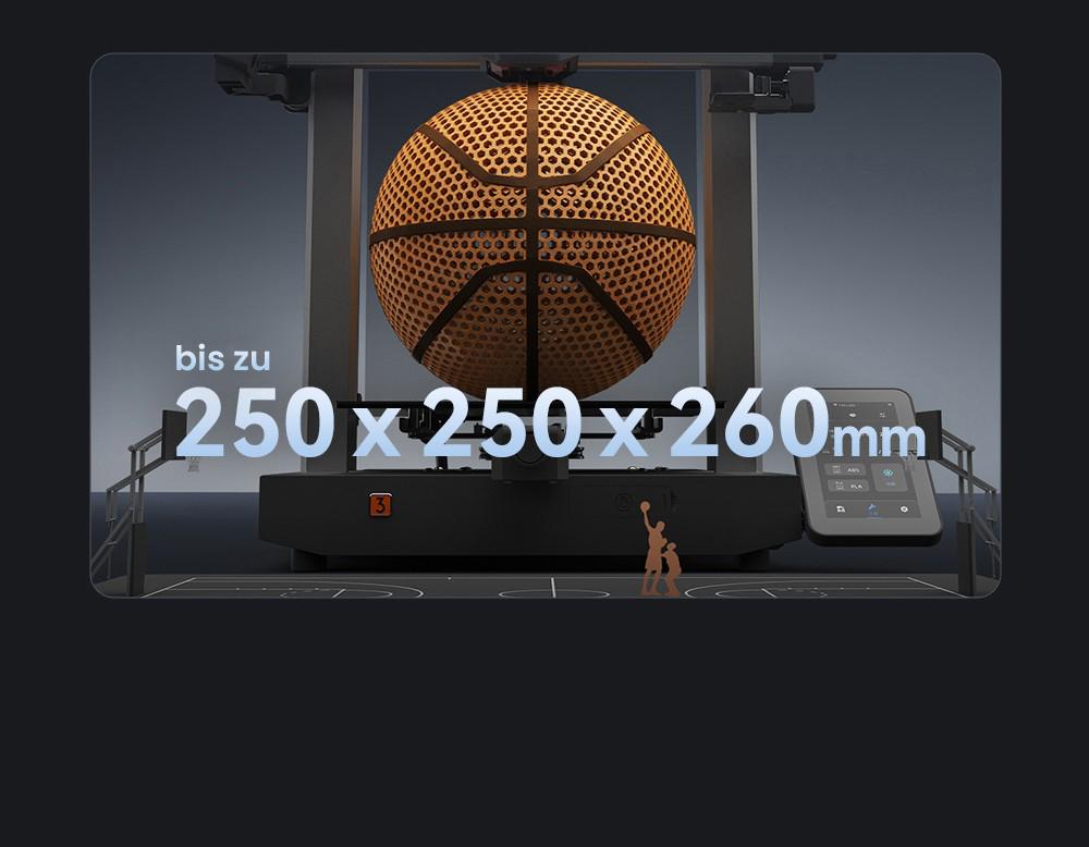 Anycubic Kobra 3 3D Drucker mit ACE Pro Combo + 6kg Creality Hyper-PLA Filament - Wei&szlig; + Erdbeerrot + Orange + Rot + Golden + Blau