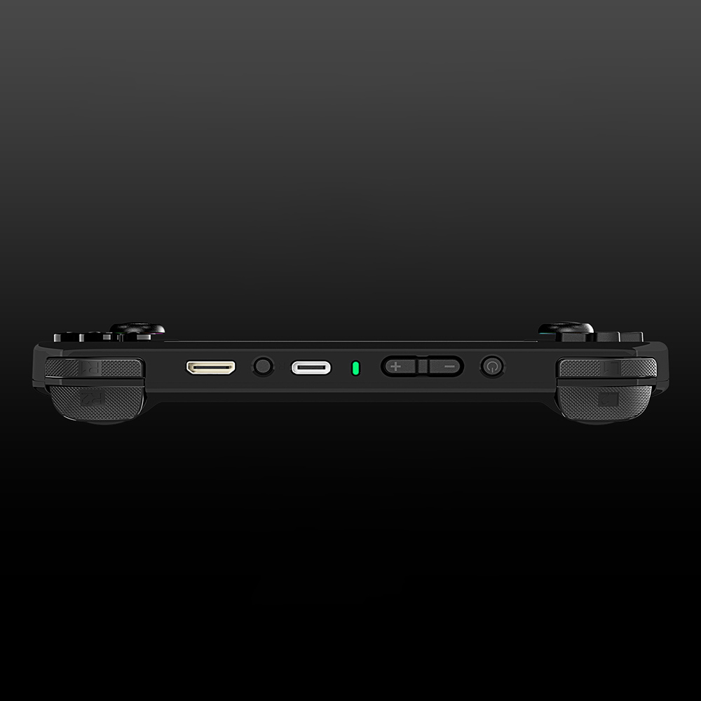 ANBERNIC RG40XX H Retro-Spielkonsole mit RGB-Licht, 64 GB TF-Karte mit über 5000 Spielen, LPDDR4 1 GB, 640 x 480P IPS-Bildschirm, 3200 mAh Akku für 6 Stunden Autonomie, Linux-Betriebssystem, 5G WLAN Bluetooth, Moonlight-Streaming – Schwarz