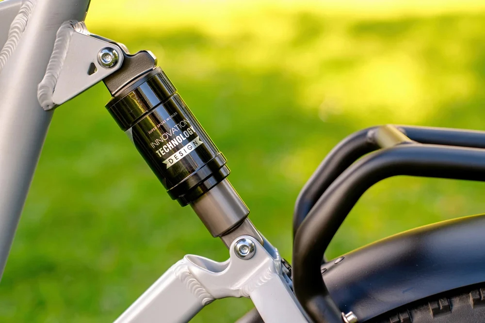 PVY Z20 Plus Faltbares E-Bike, 20 x 4,0 Zoll dicke Reifen, 1000-W-Motor, 50 km/h Geschwindigkeit, 16,5-Ah-Akku, 80&ndash;120 km Reichweite, 150 kg Tragkraft &ndash; Grau