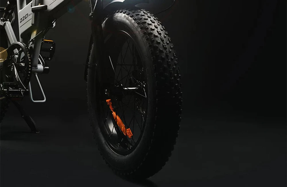PVY Z20 Plus Faltbares E-Bike, 20 x 4,0 Zoll dicke Reifen, 1000-W-Motor, 50 km/h Geschwindigkeit, 16,5-Ah-Akku, 80&ndash;120 km Reichweite, 150 kg Tragkraft &ndash; Grau