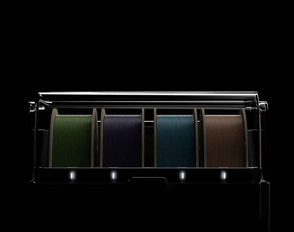 Anycubic Kobra 3 3D Drucker mit ACE Pro Combo + 6kg Creality Hyper-PLA Filament - Wei&szlig; + Erdbeerrot + Orange + Rot + Golden + Blau