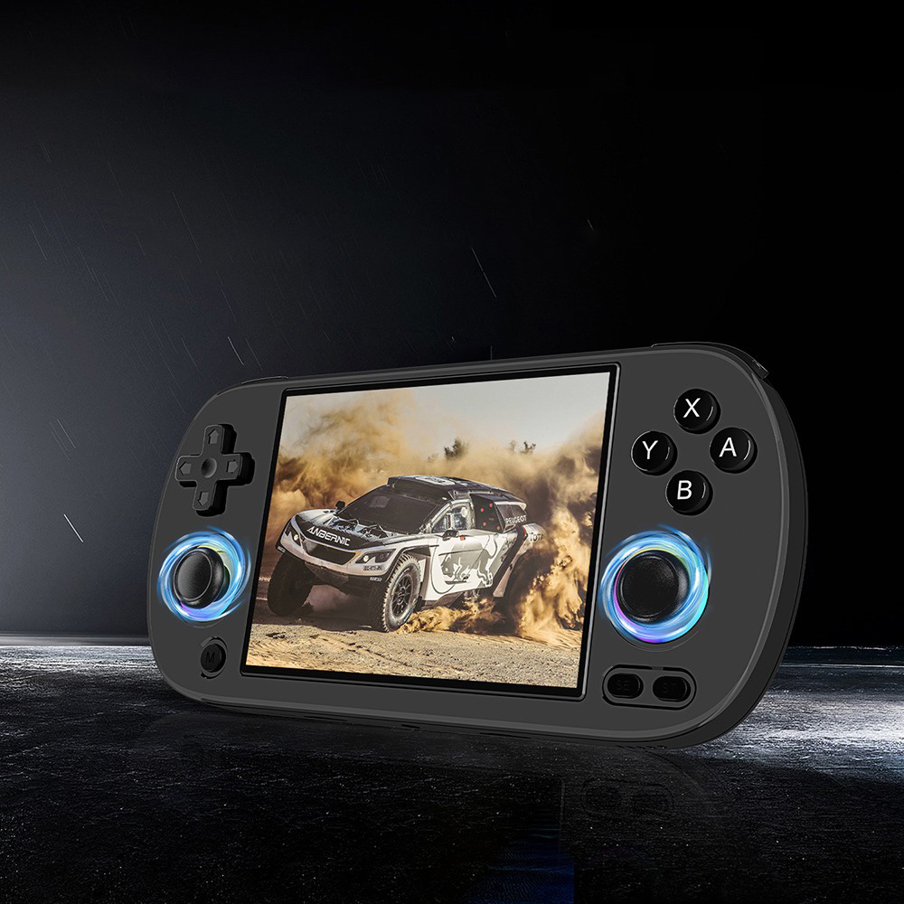 ANBERNIC RG40XX H Retro-Spielkonsole mit RGB-Licht, 32 GB + 256 GB TF-Karte mit &uuml;ber 16.000 Spielen, LPDDR4 1 GB, 640 x 480P IPS-Bildschirm, 3200 mAh Akku f&uuml;r 6 Stunden Autonomie, Linux-Betriebssystem, 5G WLAN Bluetooth, Moonlight-Streaming &ndash; Schwarz
