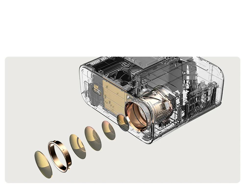 Wanbo X5 LCD-Beamer, 1080P, 1100 ANSI-Lumen, automatische Trapezkorrektur, Dualband-WLAN 6, 1&nbsp;GB/16&nbsp;GB, Bluetooth 5.0