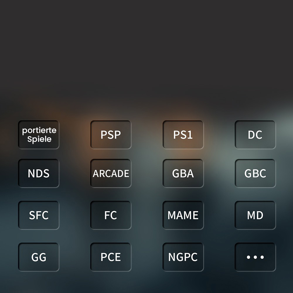 ANBERNIC RG40XX H Retro-Spielkonsole mit RGB-Licht, 64 GB TF-Karte mit über 5000 Spielen, LPDDR4 1 GB, 640 x 480P IPS-Bildschirm, 3200 mAh Akku für 6 Stunden Autonomie, Linux-Betriebssystem, 5G WLAN Bluetooth, Moonlight-Streaming – Schwarz