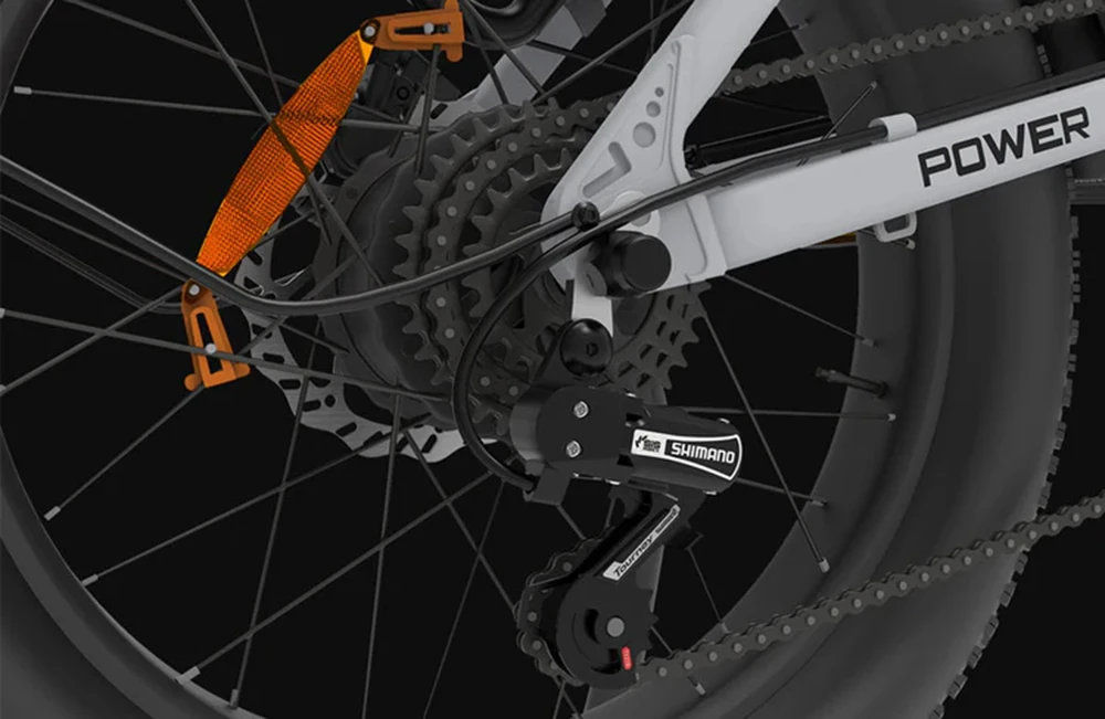 PVY Z20 Plus Faltbares E-Bike, 20 x 4,0 Zoll dicke Reifen, 1000-W-Motor, 50 km/h Geschwindigkeit, 16,5-Ah-Akku, 50&ndash;80 km Reichweite, 150 kg Tragkraft &ndash; Khaki