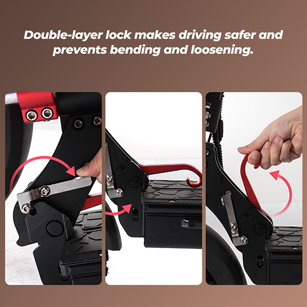 Refurbished iScooter iX5S Electric Scooter, 1000W Motor, 48V 15Ah Battery, 11-inch Tire, 25km/h Max Speed, 65km Range, Dual Disc Brakes, Front & Rear Shock Absorbers