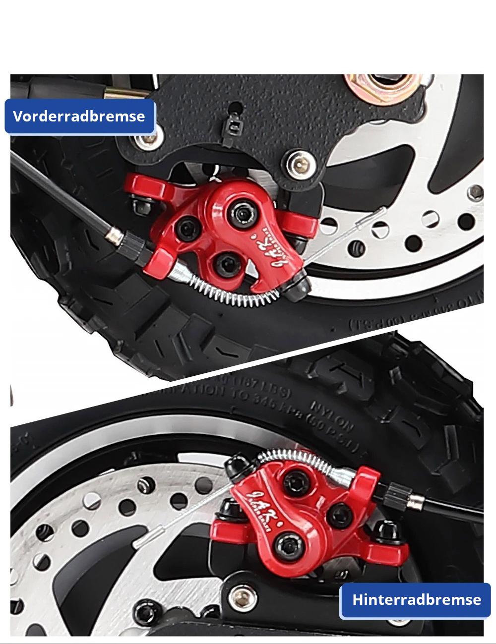 Halo Knight T104 Elektroroller, 10 Zoll Offroad-Reifen, 52V 1000Wx2 Motoren, 65 km/h H&ouml;chstgeschwindigkeit, 52V 21Ah Batterie, 45 km Reichweite