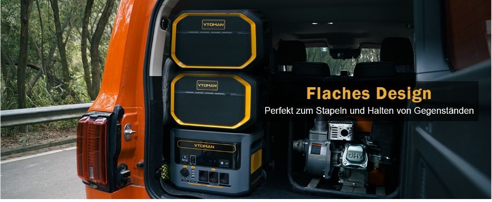 VTOMAN FlashSpeed 1500 Tragbares Kraftwerk , 1548Wh LiFePO4-Akku, 1500W Leistung, 12V DC und 100W Typ-C-Anschl&uuml;sse, mit 12 Anschl&uuml;ssen