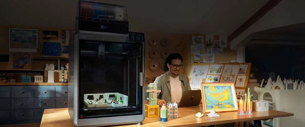 Creality, Creality K2 Plus Combo, 3D-Drucker, 3D Drucker, Filament 3D Drucker, 3D-Drucker mit CFS, 3D Druck, 3D Drucken, 3D-Druck, 3D Drucker Anf&auml;nger, bester 3D Drucker