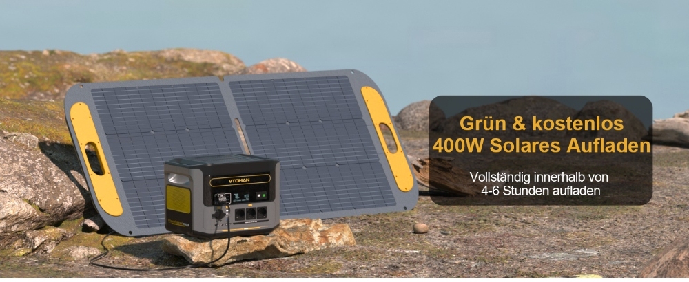 VTOMAN FlashSpeed 1500 Tragbares Kraftwerk , 1548Wh LiFePO4-Akku, 1500W Leistung, 12V DC und 100W Typ-C-Anschl&uuml;sse, mit 12 Anschl&uuml;ssen