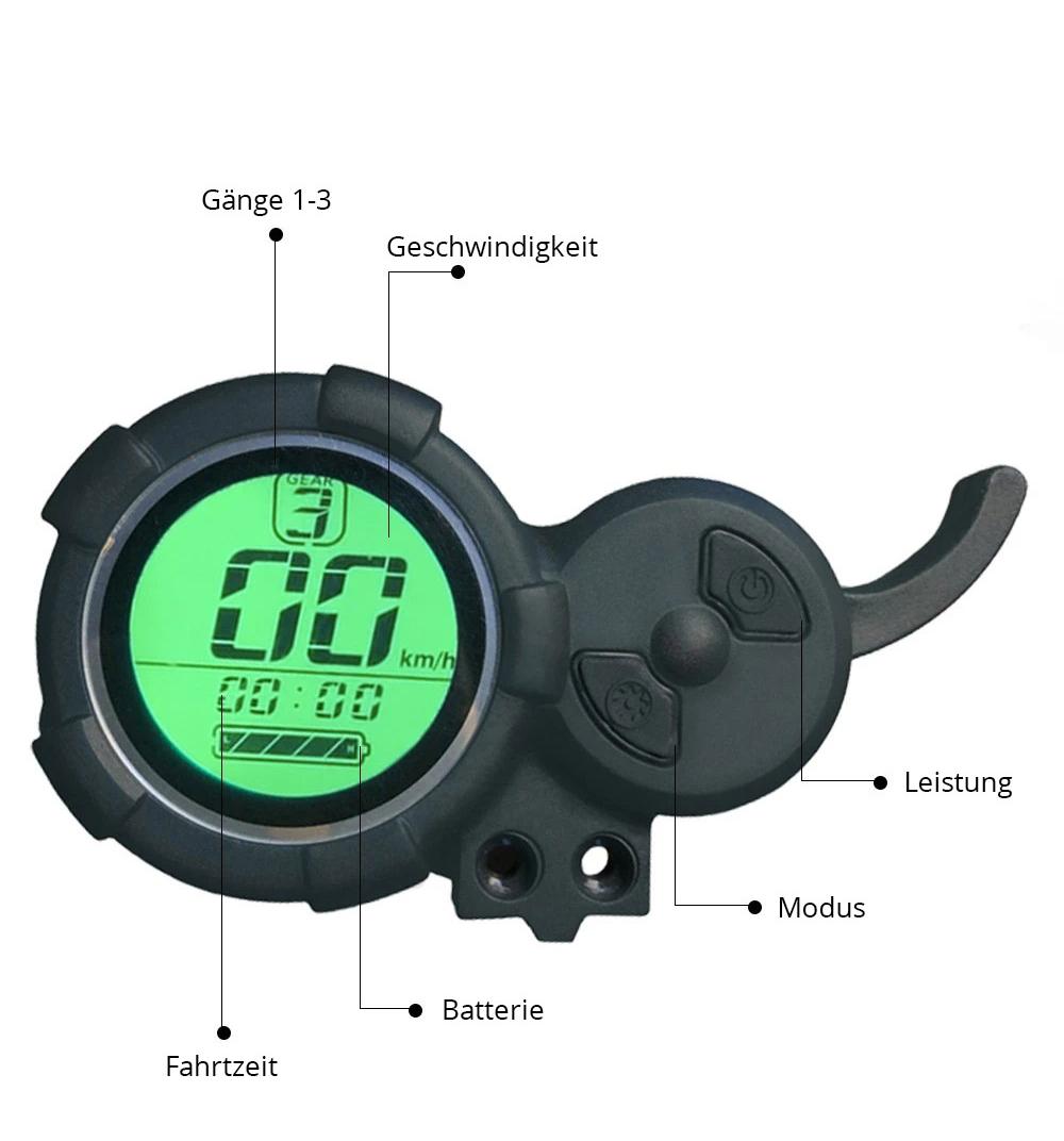 Halo Knight T104 Elektroroller, 10 Zoll Offroad-Reifen, 52V 1000Wx2 Motoren, 65 km/h H&ouml;chstgeschwindigkeit, 52V 21Ah Batterie, 45 km Reichweite