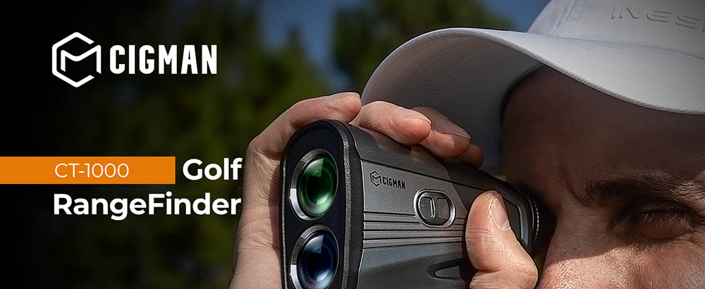 CIGMAN CT-1000 1200 Yards Golf-Entfernungsmesser, kontinuierlicher Scan, Fahnenmast-Verriegelungsvibration, 7-fache Vergr&ouml;&szlig;erung, gro&szlig;er 750-mAh-Akku