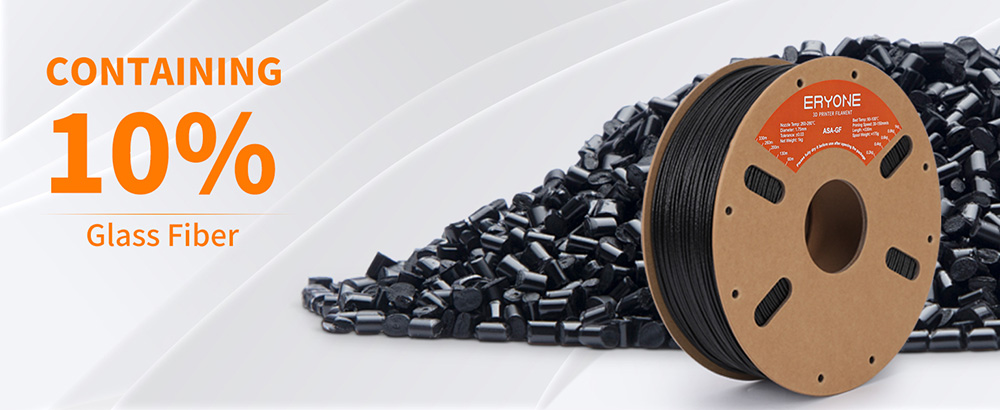 ERYONE Glass Fiber ASA Filament - Black