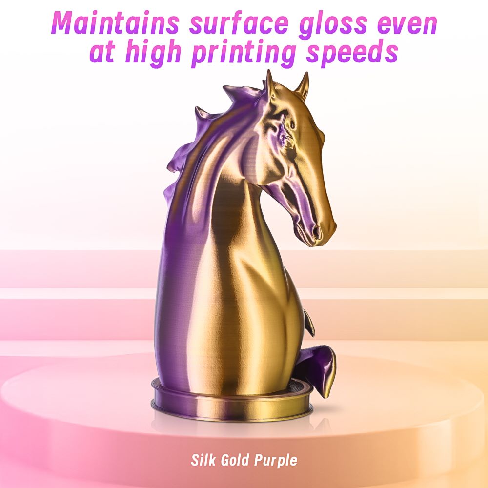 ERYONE High Speed Silk Dual-color PLA Filament - Gold & Purple