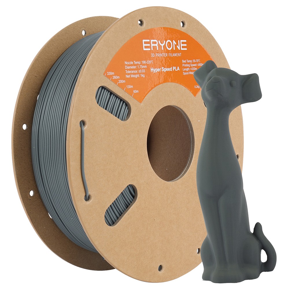 ERYONE High Speed Standard PLA Filament 1kg - Gray