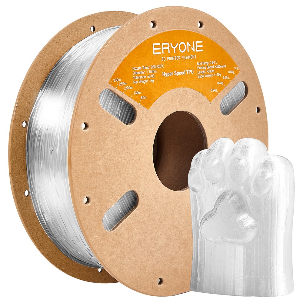 ERYONE High Speed TPU Filament 1kg - Transparent