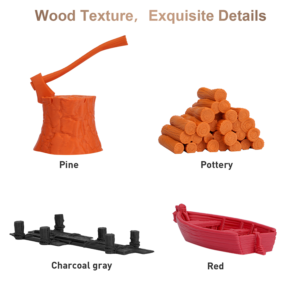 ERYONE Wood PLA Filament - Terracotta