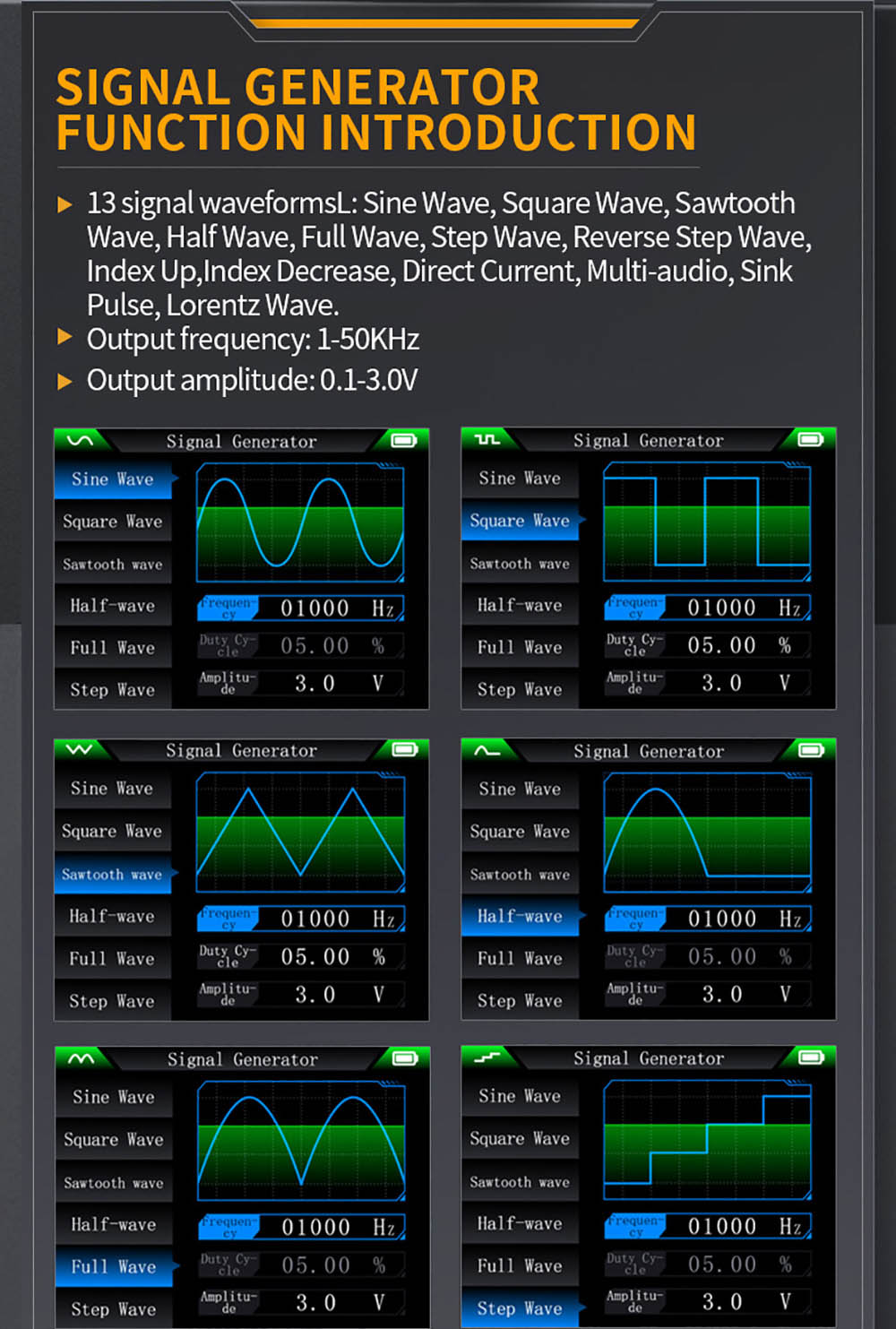 FNIRSI 2C53T 3in1 Oscilloscope Multimeter, Signal Generator, Dual Channel 50MHz Bandwidth, 250MS/s Sampling Rate, 19999 Counts, Voltage, Current, Capacitor, Resistor, Diode Test - Premium Version