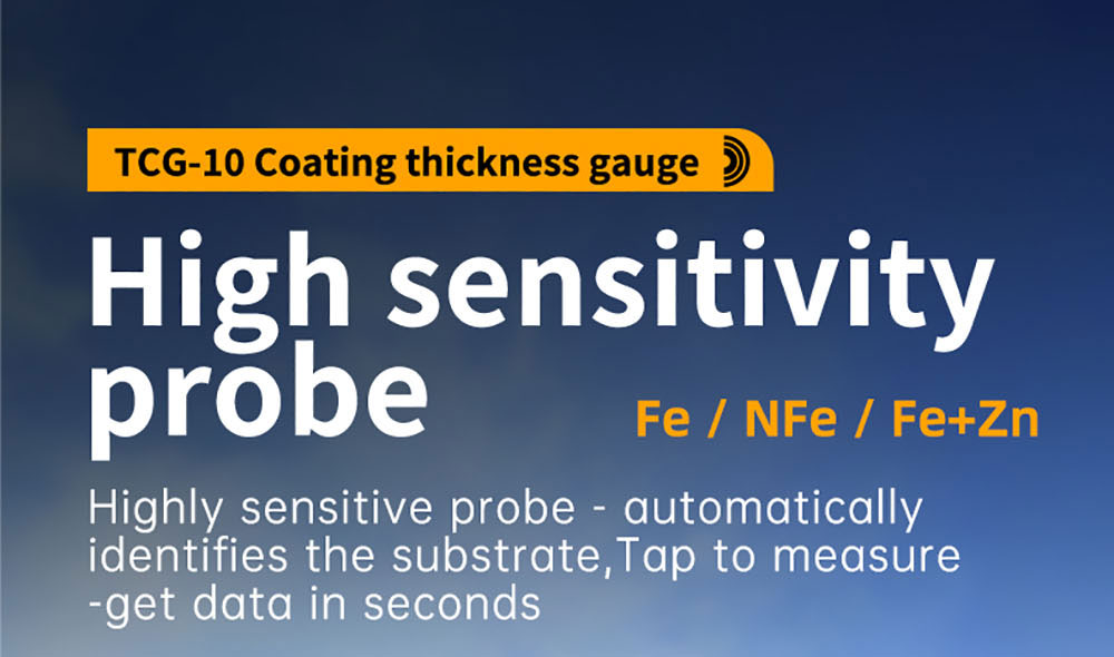 FNIRSI CTG-20 Paint Thickness Gauge, Electroplate Metal & Putty Powder Coating, for Car 0-1400um Fe/nFe/Fe+Zn