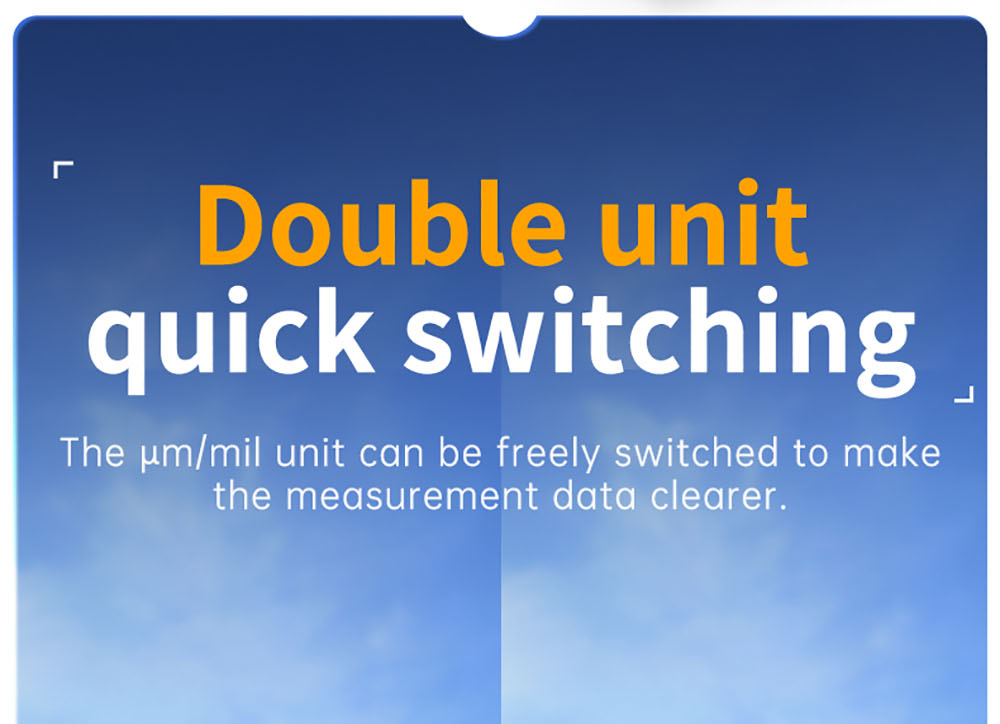 FNIRSI CTG-20 Paint Thickness Gauge, Electroplate Metal & Putty Powder Coating, for Car 0-1400um Fe/nFe/Fe+Zn