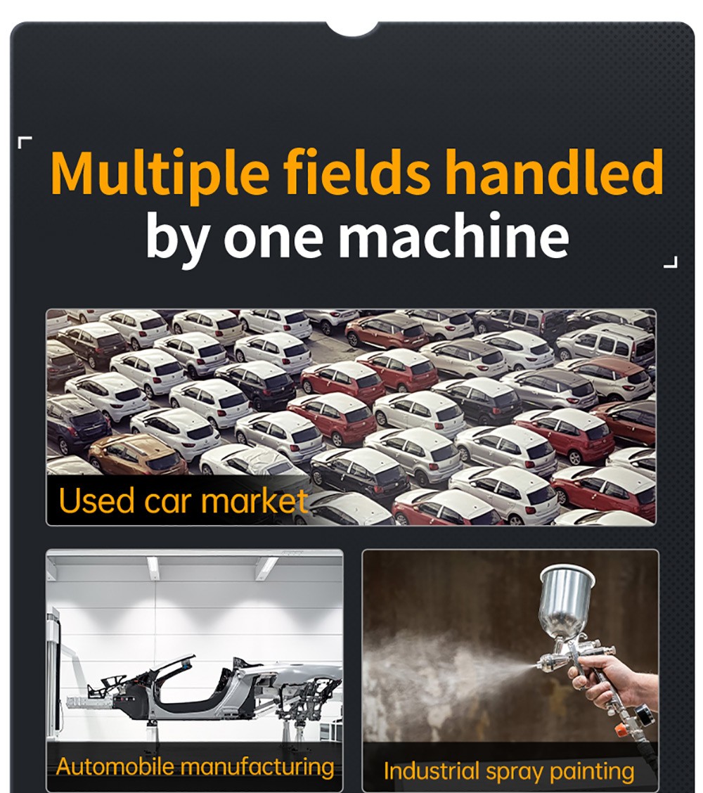 FNIRSI CTG-20 Paint Thickness Gauge, Electroplate Metal & Putty Powder Coating, for Car 0-1400um Fe/nFe/Fe+Zn