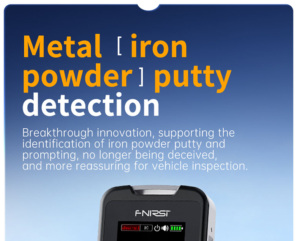 FNIRSI CTG-20 Paint Thickness Gauge, Electroplate Metal & Putty Powder Coating, for Car 0-1400um Fe/nFe/Fe+Zn