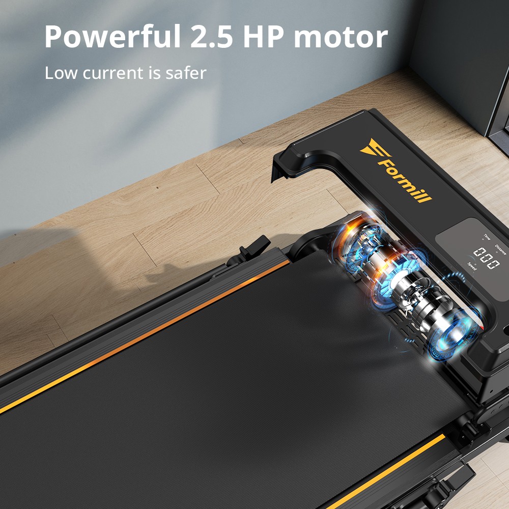 Formill FT-51 2in1 Walking Pad Laufband, 2,5 PS Motor, LED-Display, 120 kg max. Belastung, 1-10 km/h Laufgeschwindigkeit