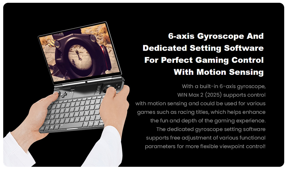 GPD WIN Max 2 (2025) Handheld Gaming PC, AMD Ryzen AI 9 HX 370 12 Cores Max 5.1GHz, 10.1'' 2560*1600 Screen, 64GB LPDDR5x 7500MT/s RAM 2TB SSD, 4G LTE, WiFi 6E Bluetooth 5.3, 2*USB4, 1*Oculink, 1*HDMI2.1, 2*USB 3.2, 1*SD, 1*microSD, 35W TDP - US Plug