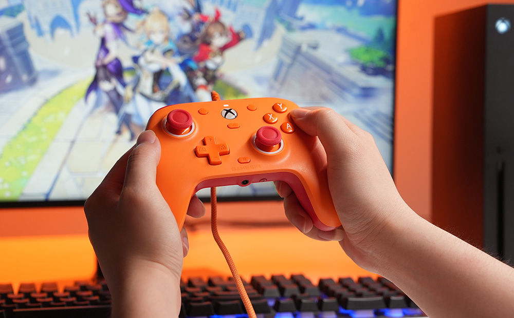 [Xbox Certified] Gamesir G7 SE Wired Game Controller, Hall Effect Sticks, 1-month Free XGPU - Purple