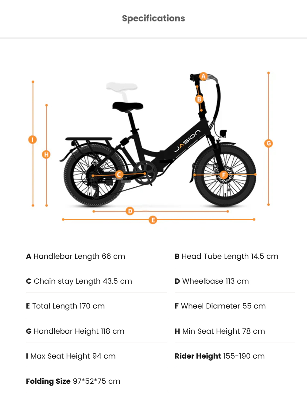 Elektrobicykel JASION EB7 ST, 500W motor, 48V 10AH batéria, 26*3,0-palcové tukové pneumatiky, max. rýchlosť 25 km/h, dojazd 80 km, mechanické kotúčové brzdy, odpružená predná vidlica, Shimano 7 rýchlostí - čierny