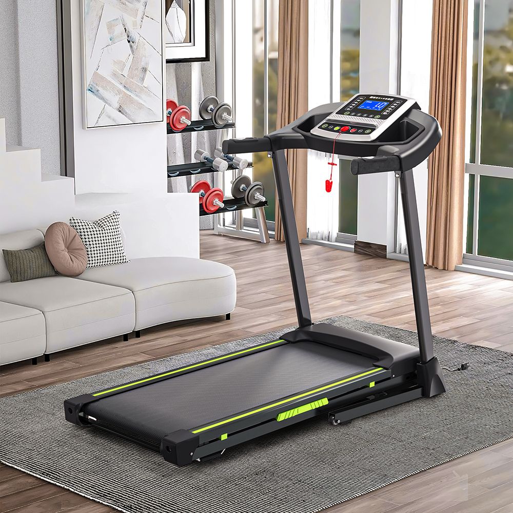 KRD-JK43-1A Treadmill, 3.5HP Powerful & Quiet Motor, 7.5Mph Max Speed, 12 Preset Programs, LCD Display, Hydraulic-Folding