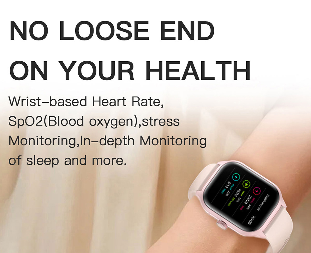 LEMFO LT10 Smartwatch, 2.01-inch Touchscreen, Health & Sleep Monitoring, Bluetooth Calling, 100+ Workout Modes, Intelligent Al Voice Assistant, IP67 Waterproof - Pink