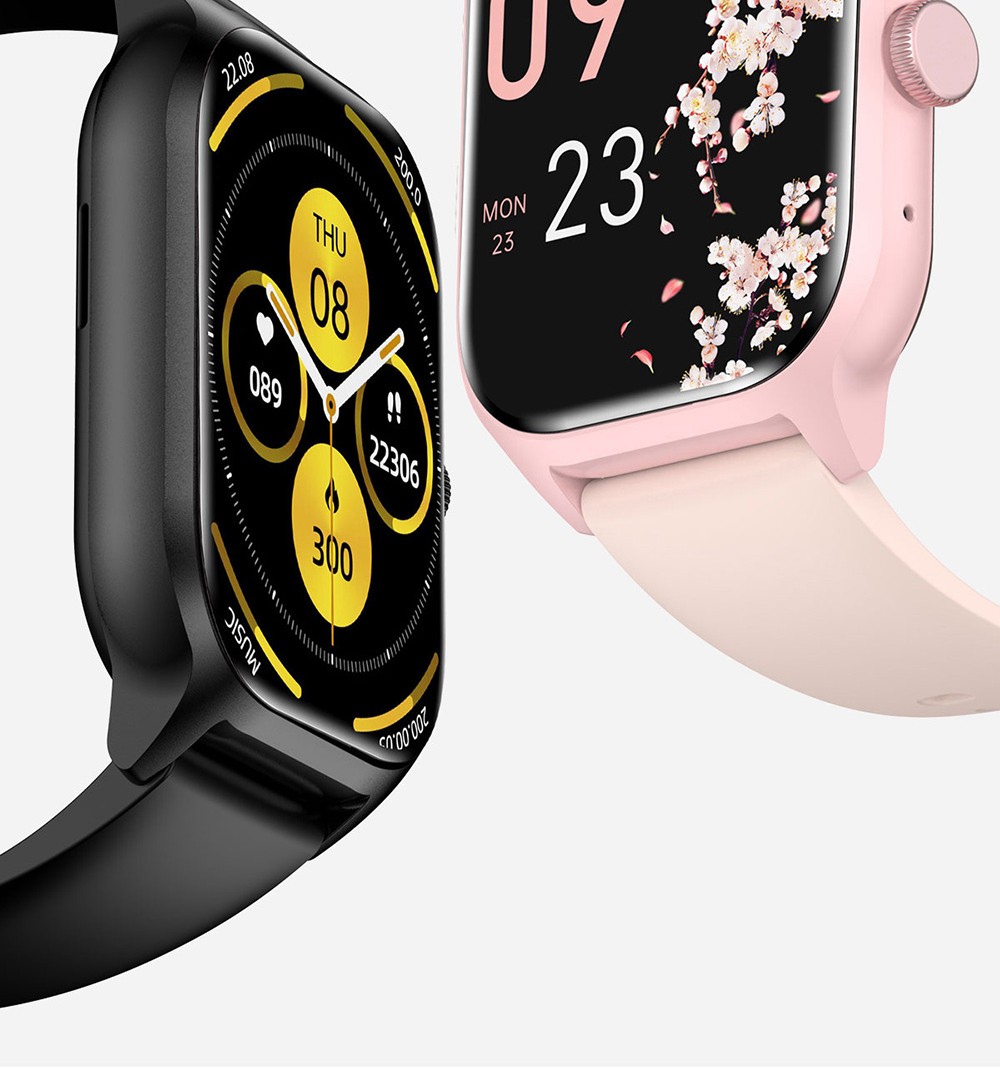 LEMFO LT10 Smartwatch, 2.01-inch Touchscreen, Health & Sleep Monitoring, Bluetooth Calling, 100+ Workout Modes, Intelligent Al Voice Assistant, IP67 Waterproof - Pink