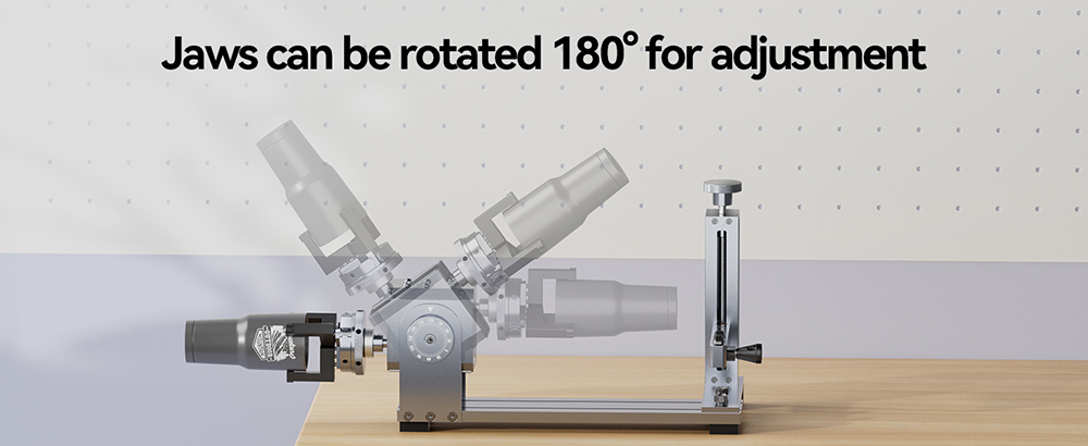 LONGER Nano Laser Rotary Chuck, s 3 sadami čeľustí, 180° nastavenie otáčania