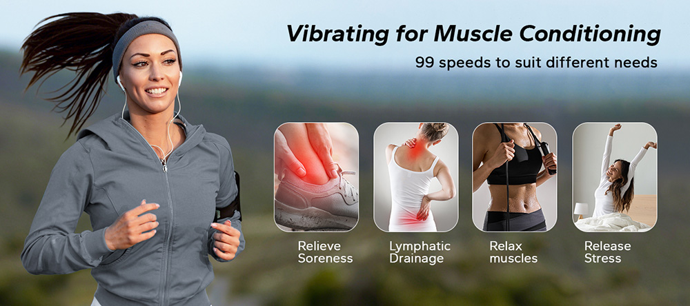 MERACH MR2441B Vibration Plate with Tension Ropes, Wireless Remote, Comfortable Lymphatic Drainage Machine, for Weight Loss - Black