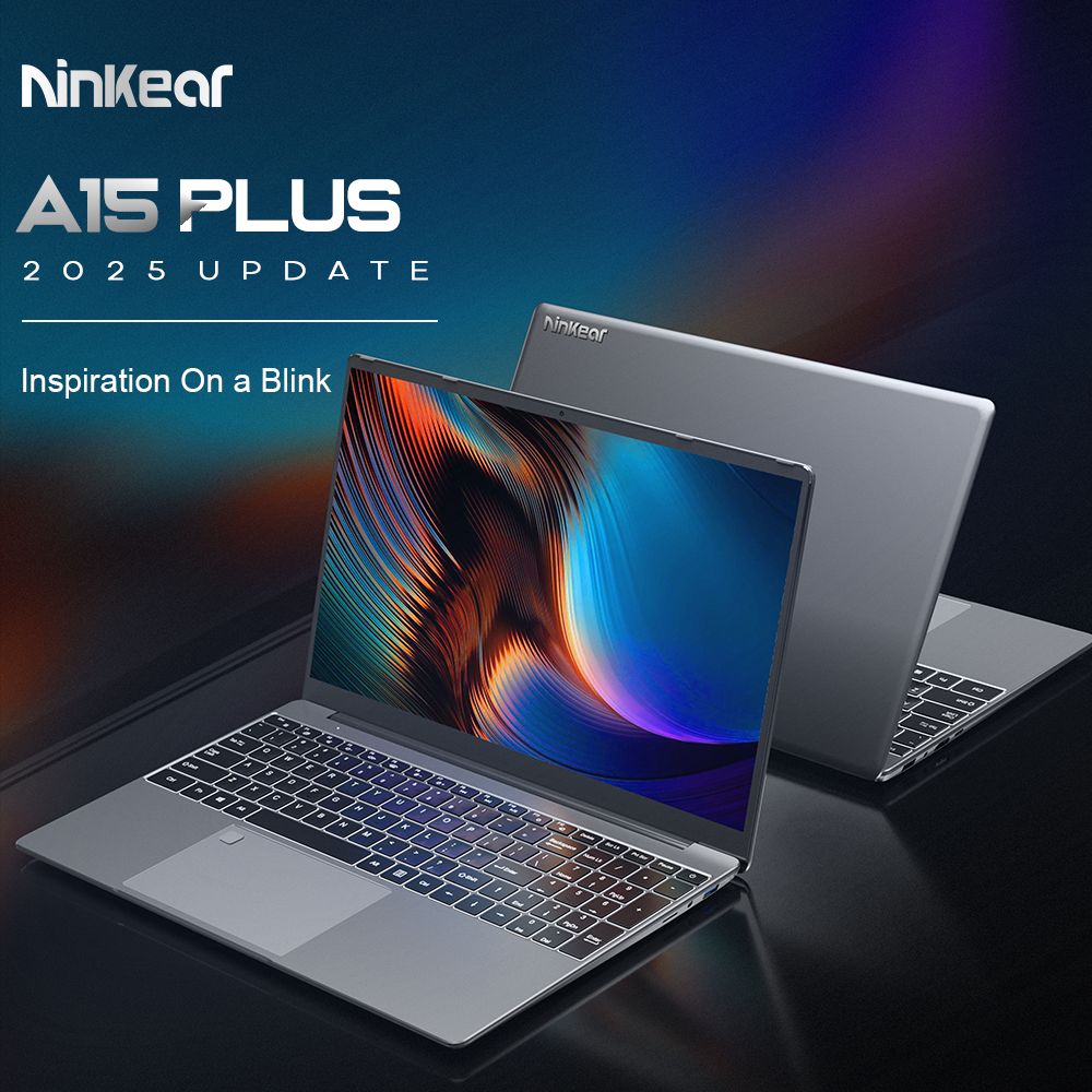 Notebook Ninkear A15 Plus 15,6'', AMD Ryzen 7 5825U 8 jadier 4,5 GHz, 1920*1080 IPS obrazovka, 32 GB RAM 1 TB SSD, 2,4G/5G WiFi, odomykanie odtlačkom prsta, podsvietená klávesnica, plnohodnotný Type-C*1, USB3.0*2, HDMI*1, čítačka kariet Micro SD *1, konektor pre slúchadlá*1