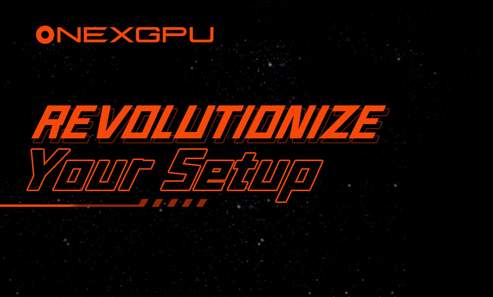 Refurbished One Netbook ONEXGPU e-GPU Dock with AMD Radeon RX 7600M XT GPU, 8GB Storage, 1*Oculink 1*USB-C 4.0 2*HDMI 2*DP 2*USB-A 3.2 1*M.2 2280 1*RJ45, 100W Reverse Charging, RGB Light Effects