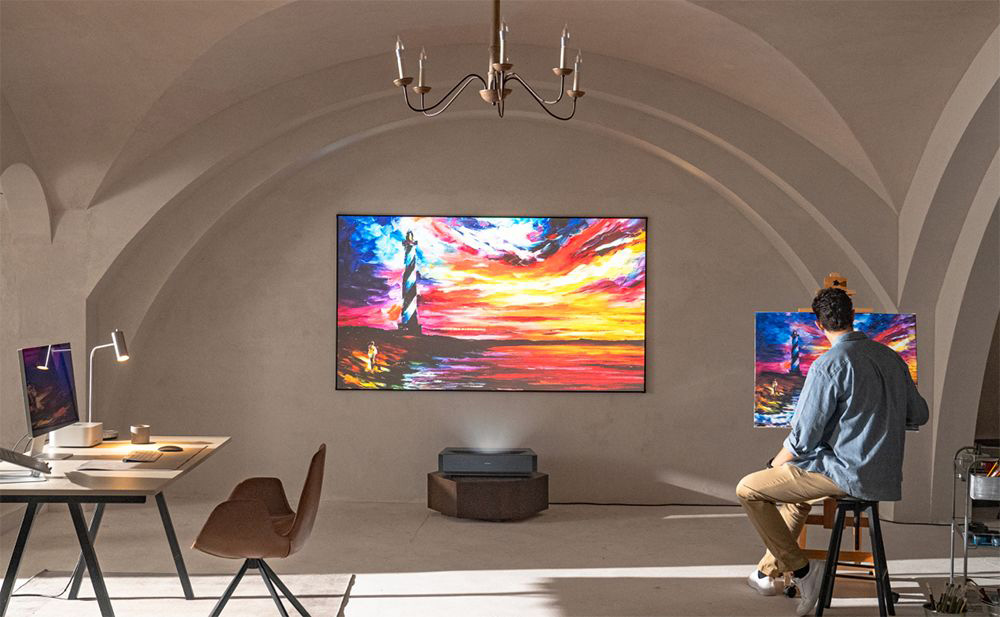 Ultimea Thor T60 Laser-TV, 4000 ANSI, Dolby Atmos & Dolby Vision, 4K native Aufl&ouml;sung, HDR 10, 4000:1 Kontrast, 8-Punkt-Kalibrierung, Android TV 11 &ndash; US-Stecker