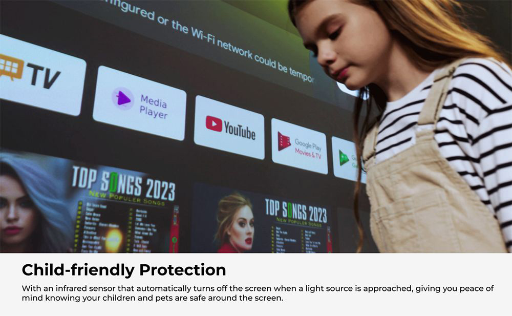 Ultimea Thor T60 Laser-TV, 4000 ANSI, Dolby Atmos & Dolby Vision, 4K native Aufl&ouml;sung, HDR 10, 4000:1 Kontrast, 8-Punkt-Kalibrierung, Android TV 11 &ndash; US-Stecker