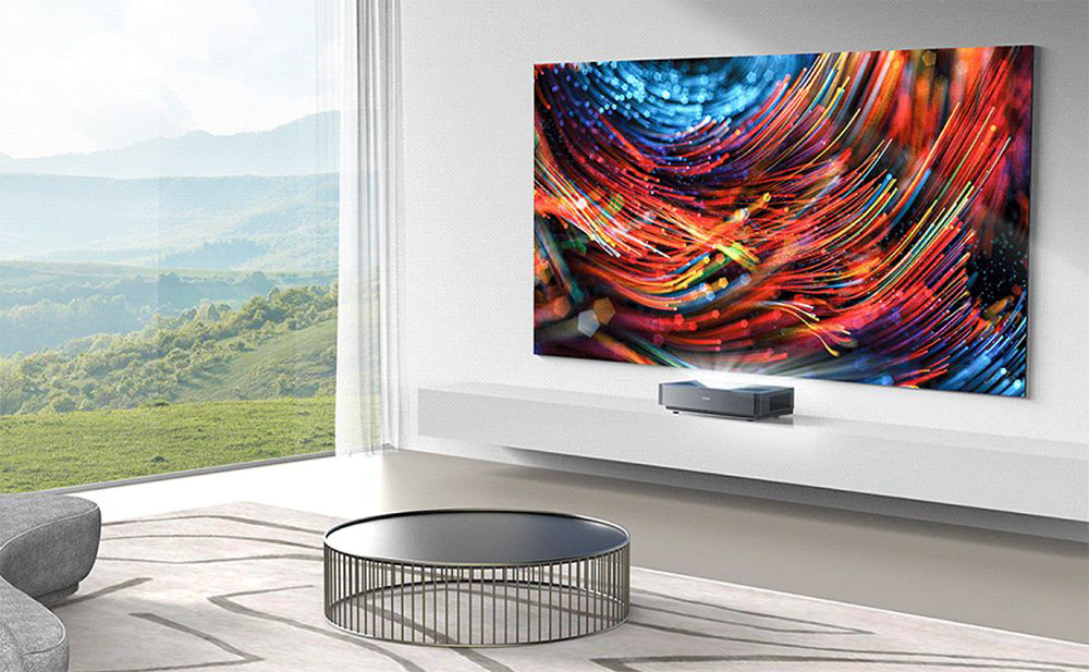 Ultimea Thor T60 Laser-TV, 4000 ANSI, Dolby Atmos & Dolby Vision, 4K native Aufl&ouml;sung, HDR 10, 4000:1 Kontrast, 8-Punkt-Kalibrierung, Android TV 11 &ndash; US-Stecker