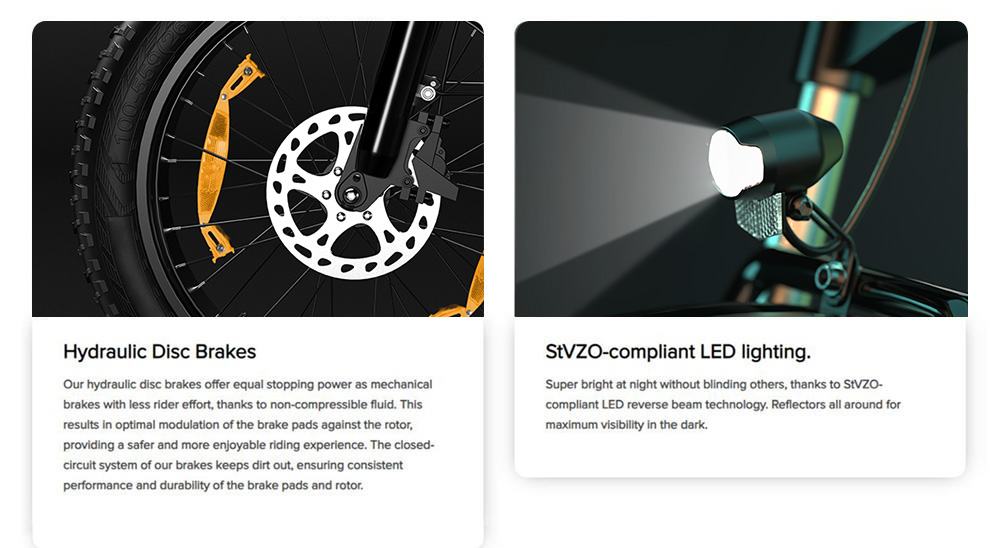 ESKUTE Star Folding Electric Bike 20*4.0 inch Fat Tire 250W Motor 25KM/H Max Speed 36V 25Ah Battery 100km Range Shimano 7-Speed Gear Hydraulic Disc Brakes - Green