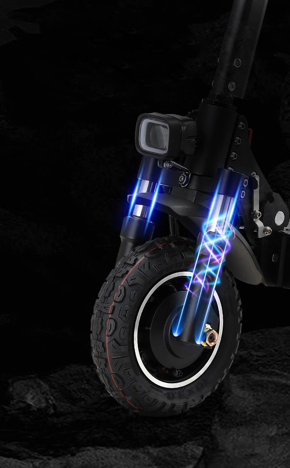 Halo Knight T104 Elektroroller, 10 Zoll Offroad-Reifen, 52V 1000Wx2 Motoren, 65 km/h H&ouml;chstgeschwindigkeit, 52V 21Ah Batterie, 45 km Reichweite