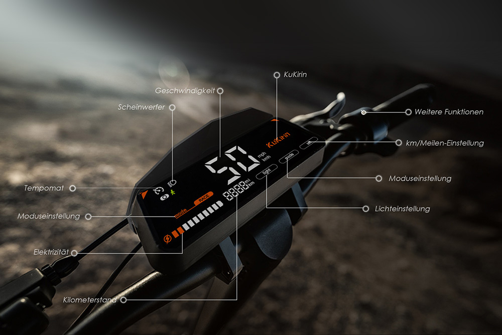 E-Scooter, Elektroscooter, Elektro-Scooter, Elektroroller, E-Roller, Offroad-Elektroroller, elektrisches Scooter, elektrisches Roller, KuKirin G3