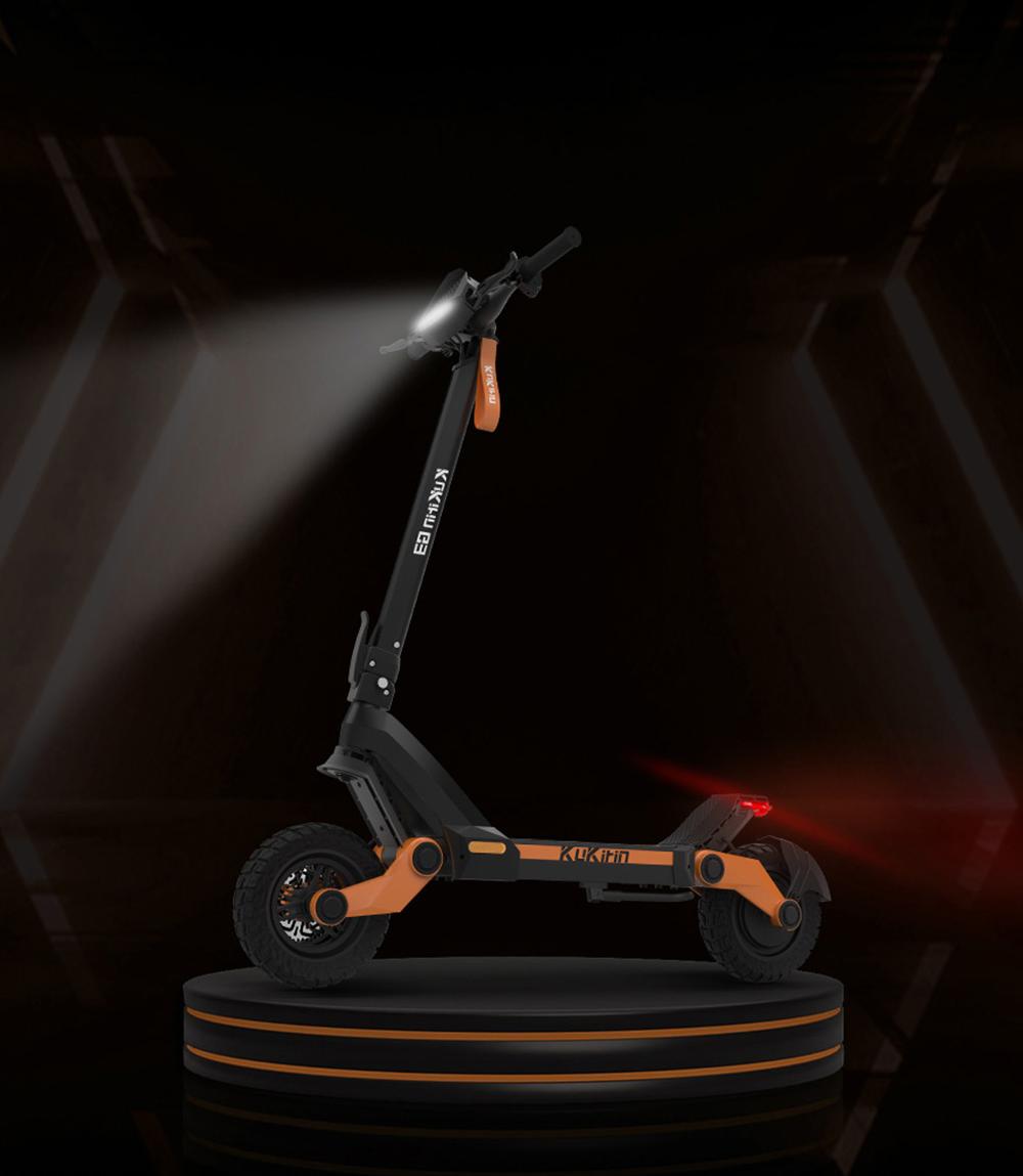 KuKirin G3 Elektroroller, 1200 W Heckmotor, 50 km/h H&ouml;chstgeschwindigkeit, 52 V 18 Ah Lithiumbatterie, 70 km Reichweite, Scheibenbremse, 120 kg Tragkraft