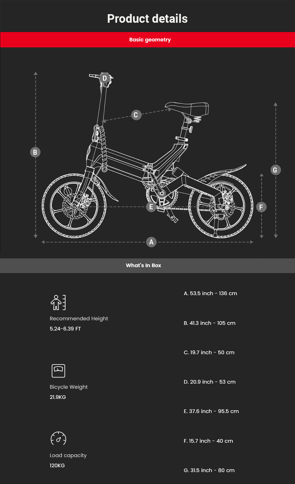 Elektrobicykel DYU A16, 250W motor, 36V 10Ah batéria, 16-palcové pneumatiky, max. rýchlosť 25 km/h, dojazd 55 km, dvojkotúčové brzdy - čierny