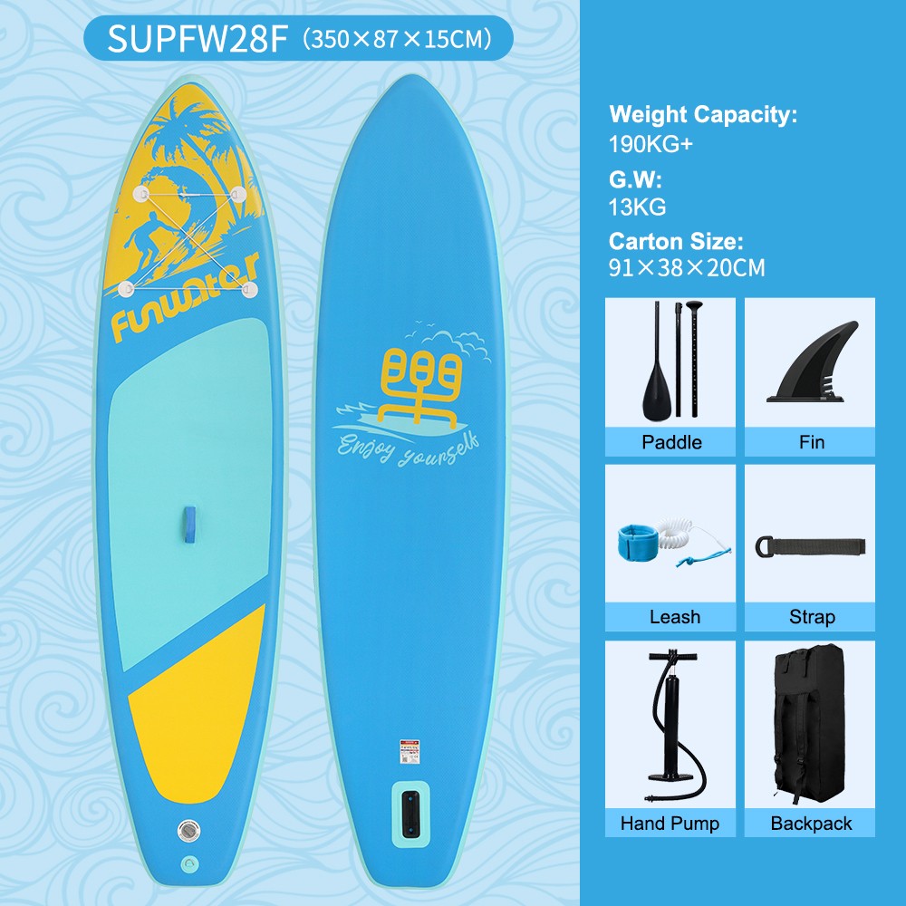 FunWater SUPFW28F Stand Up Paddle Board 350*87*15cm